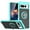Blue, variant on TJS for Google Pixel 7 Pro Phone Case, 360 Degrees Rotating Metal Ring Magnetic Support Kickstand Cover Case for Pixel 7 Pro (Green)