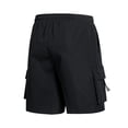 thumbnail image 3 of JTieacloth Men's Cargo Shorts Outdoor Casual Workout Gym Hiking Comfortable Lightweight Breathable Durable Stretch Fabric Utility Pocket Style Mens Cargo Shorts Black, 3 of 6