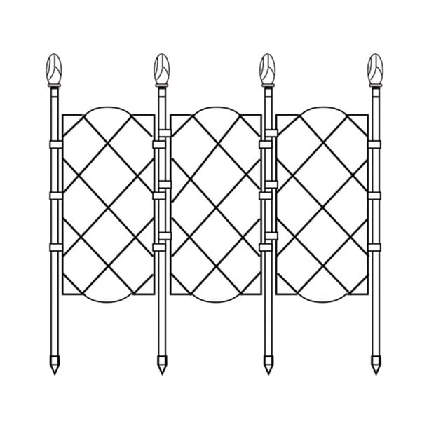 Enrejado de plantas trepadoras Enrejado de metal grande resistente Suministros de jardín (60 cm)