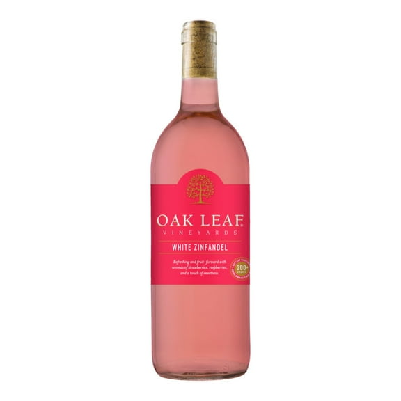 Oak Leaf Vineyards White Zinfandel Rose Wine, 750 ml Bottle, 10.5% ABV