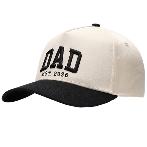Dad EST. 2026 Matching Hats, Pregnancy Announcement Caps for New Parents