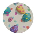 thumbnail image 2 of JEUXUS Easter Eggs Fitted Round Tablecloth,Cute Colorful Table Cover with Elastic Edge,Waterproof Oilproof Table Cloths for Kitchen Dining Indoor Outdoor Tea Tables White, 2 of 7
