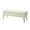 Ivory, variant on Tina's Home Velvet Storage Bench 45" Upholstered End of Bed Foot Stool Bedroom Entryway Tan