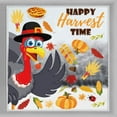 thumbnail image 2 of putnchl Thanksgiving Window Clings Fall Leaves Window Stickers Decorations, Turkey Acorns Owl Squirrel Maple Window Cling, 2 of 3
