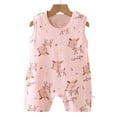 thumbnail image 4 of Unisex Baby Bodysuit Long Sleeve Newborn Infant Outfit&nbsp; for 6-12 Months Baby Sleeveless Summer Clothes For Babies 1 18 Months Old Both Boys And Girls Light And Thin With A Closed Crotch, 4 of 4