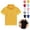 Yellow, variant on Mfakffe Toddler Polo Shirts Summer Back To School School Uniform Short Sleeve Comfortable Casual Lapel Collar T Shirts(Yellow,9-10 Years)