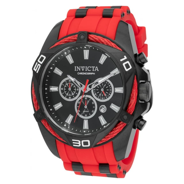 RELOJ INVICTA 46038 ROJO, NEGRO