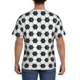 thumbnail image 3 of Bixox Men's Soccer Printed Short Sleeve Skinny Athletic T-Shirt, 3 of 6