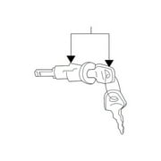 Genuine OE Volkswagen Lock Cylinder - 8E0-905-855-C