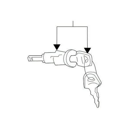 Genuine OE Volkswagen Lock Cylinder - 8E0-905-855-C