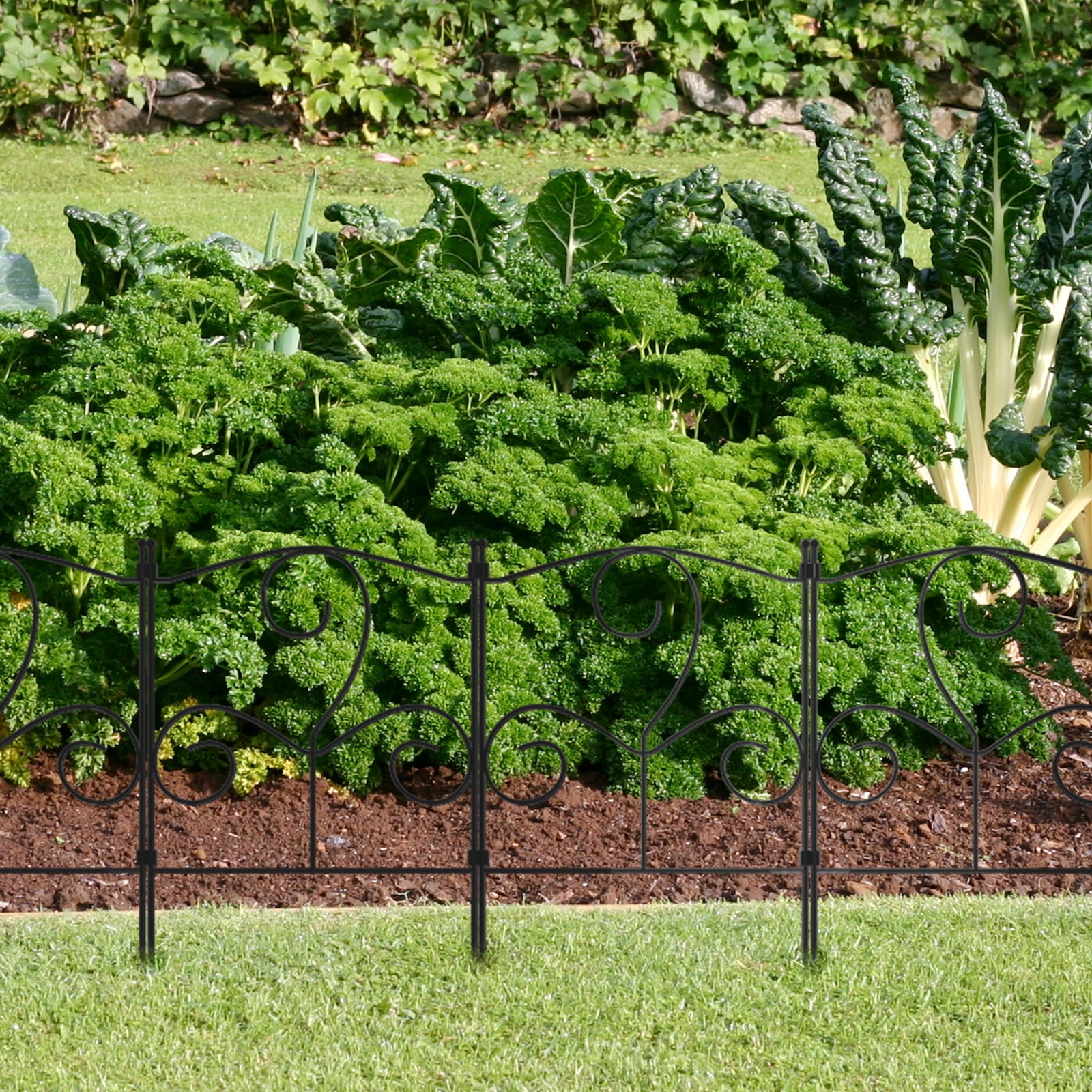 26PCS Unique Decorative Garden Fence, 16.54" (H) x 26FT (L) Animal Barrier Fence Arched