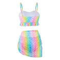 thumbnail image 5 of GYRATEDREAM Mother Daughter Swimwear Family Matching Girls Swimsuit Women Bikini Set Summer Beachwear, 5 of 9