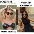 thumbnail image 2 of Gafas de sol Joopin Cateye negras y leopardadas UV400 para mujer, 2 of 7