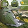 thumbnail image 5 of Enogets Family 4-Person Camping Tent with Porch, Waterproof UV-Resistant, Easy Setup & Ventilated Design for Outdoor Travel, 5 of 8