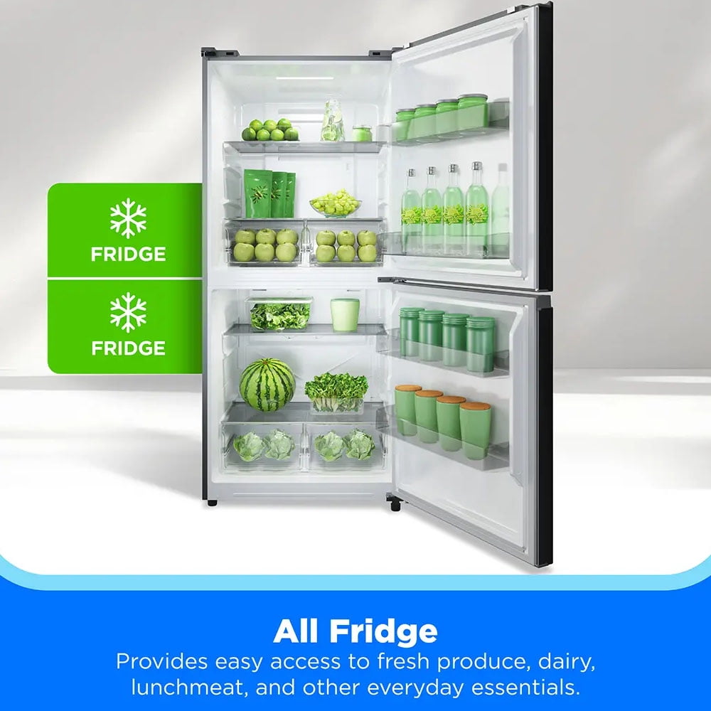Midea MRU21C7BST 20 Cu. Ft. Stainless French Door 3-Way Convertible Smart Refrigerator