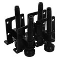 thumbnail image 1 of OUNONA 4Pcs Heavy Duty Adjustable Furniture Legs Black for Home Cabinet Support and Leveling, 1 of 7