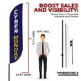 thumbnail image 3 of Cyberr Monday Feather flag Pole Mountfor Outdoor by DreamController | 15 FEET Long Polyester Outdoor Banner Flag Pole Kit for Easy Hang | HD Print Swooper Flag Pole Stand for Cyberr Monday| Made in U, 3 of 7