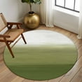 thumbnail image 2 of Round Rugs 5Ft, Sage Green Ombre Round Area Rug Washable Indoor Throw Carpet, Modern Abstract Art Texture Soft Non Slip Circle Rug for Cabinet Bathroom Home Decor Aesthetic, 2 of 8