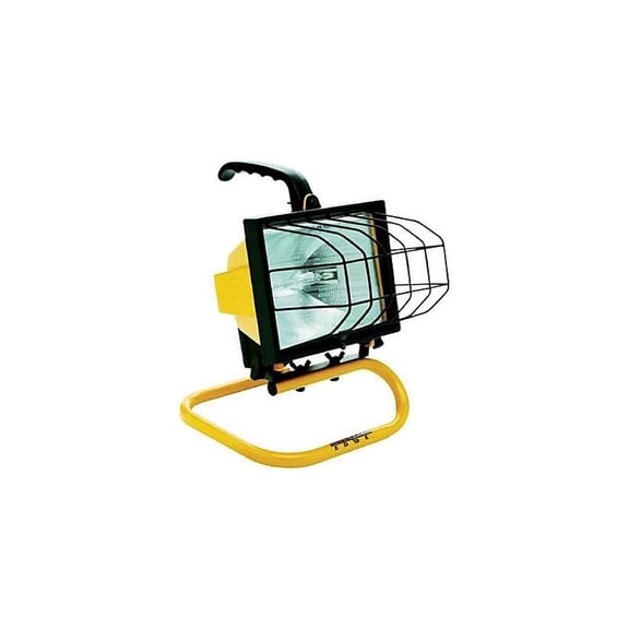 Woods 500 Watt Portable Work Light; Yellow