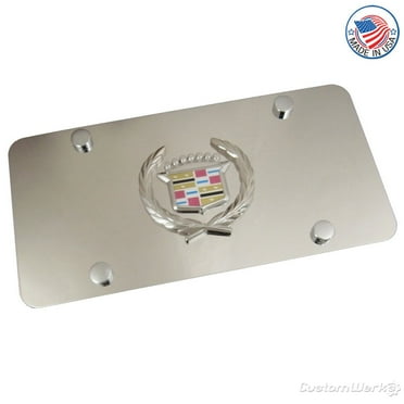 Cadillac Logo License Plate (Chrome)