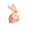 thumbnail image 2 of LEFTHIGH Home Adorable Easter Bunny White Decoration Figurine Foam 15cm Party Table Garden Holiday Gift Portable Fairy Tale Desk Shelf Home Ornament 1pc St Patricks Day, 2 of 6