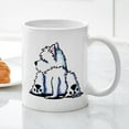 thumbnail image 3 of CafePress - Cool Belly Westie Mug - 11 oz Ceramic Mug - Novelty Coffee Tea Cup, 3 of 4