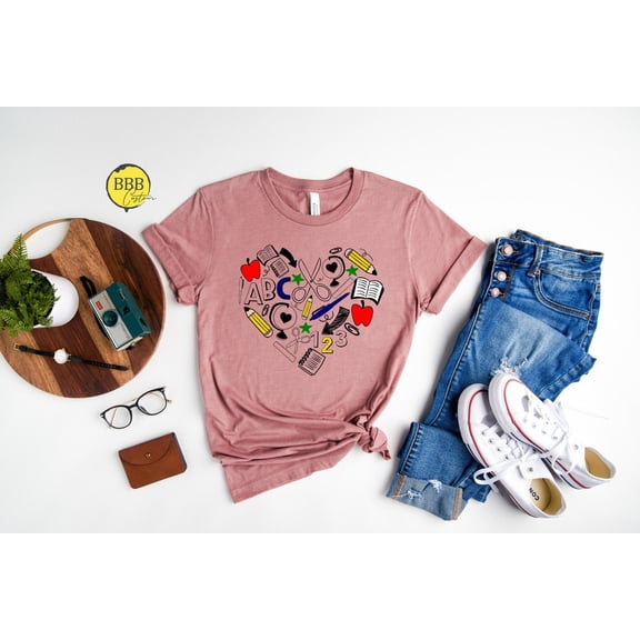 Inspirational Teacher Shirt: Teach Love Inspire, Back To School Tshirt All Size S-5XL