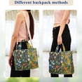thumbnail image 4 of FORMRS Womens Corduroy Tote Bag Crossbody Shoulder Handbag with Pocket, Green Floral Garden, 4 of 7
