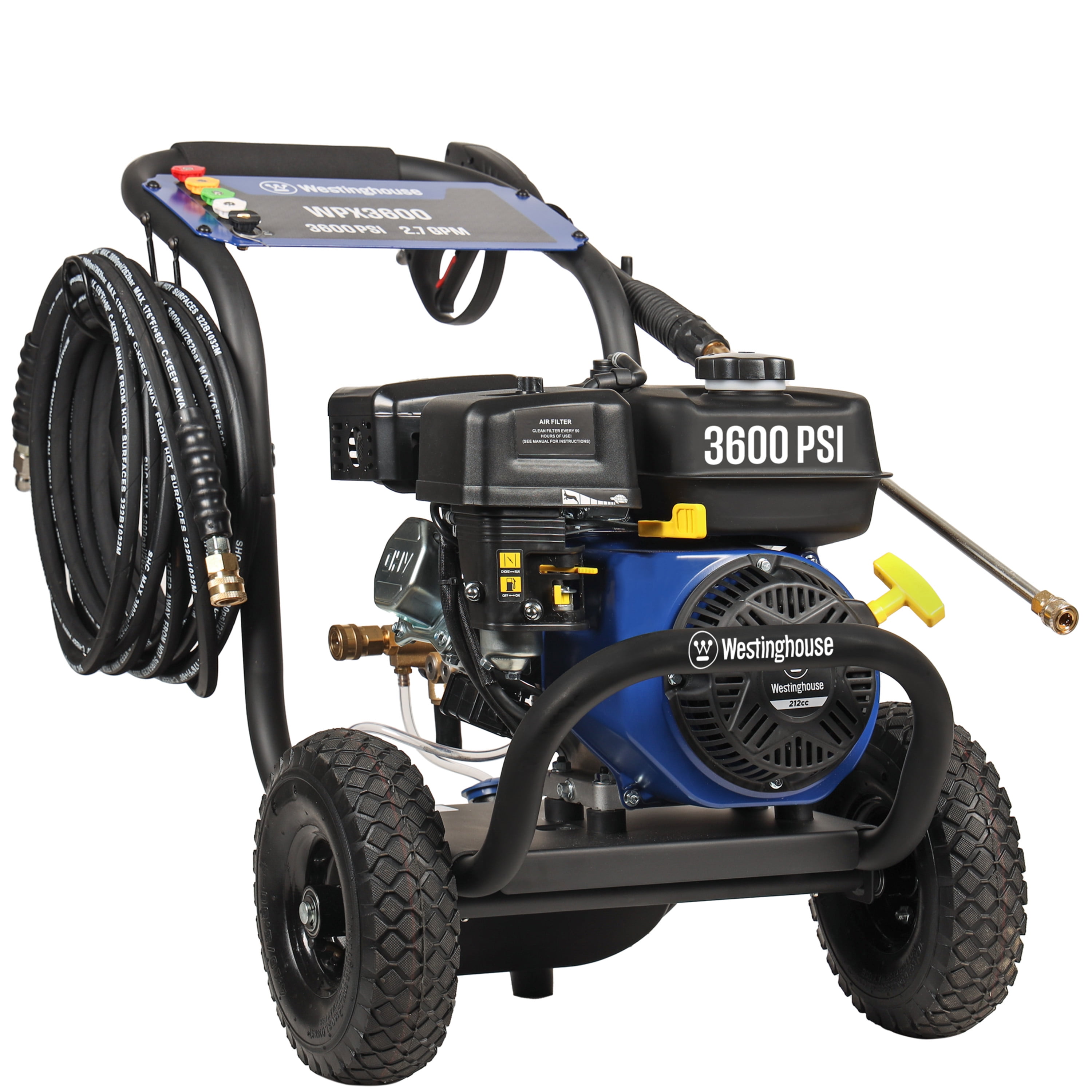 Westinghouse 3600PSI, 2.7GPM Heavy Duty Gas Pressure Washer, 5