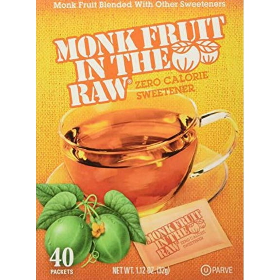 Monk Fruit In The Raw - 40 Packets (Pack of 4)