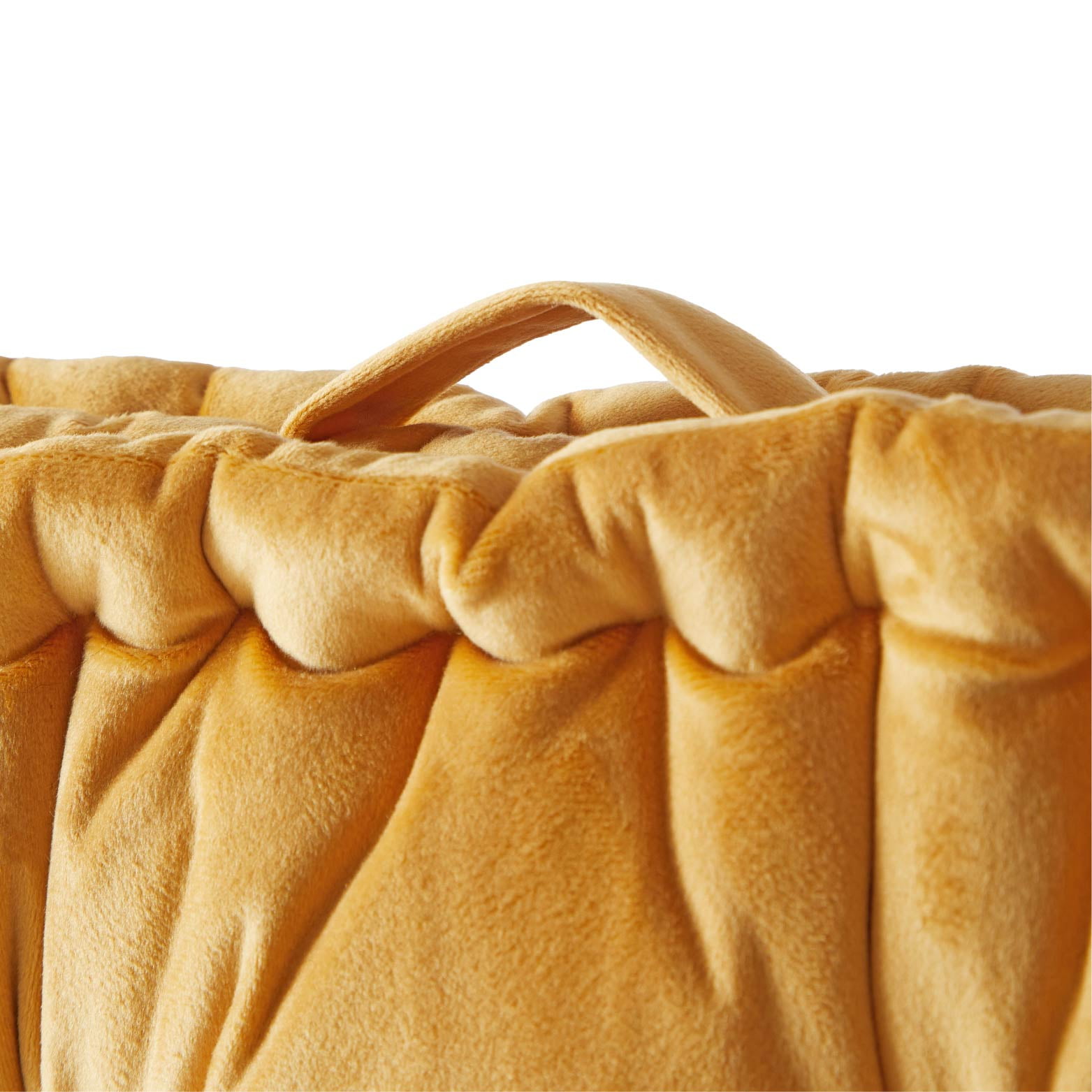 Home Decor Collection Stylehouse 20" x 20" Velvet Golden Rod Yellow Square Decorative Floor Pillow