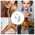 thumbnail image 5 of 12 hojas de tatuajes temporales para mujeres, arte corporal falso, boceto de brazo, pegatinas de tatuaje para niñas y adultos, belleza, 5 of 5