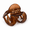 Jelly Brown, variant on Pumpkin Claw Clip for Women, Glossy Hair Shark Jaw Clip, Medium Small Non-Slip Catch Clamp for Low Ponytails & Half-Up Styles, Lightweight Resin Updo Hairpin for Thin Thick Hair