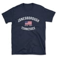 thumbnail image 1 of Jonesborough Tennessee Patriot Men's Cotton T-Shirt, 1 of 1