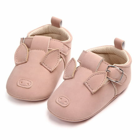 

Girls Non-slip Soft Bottom Cute Baby Toddler Shoes Fashion 0-1 Years Old Shoes Pig