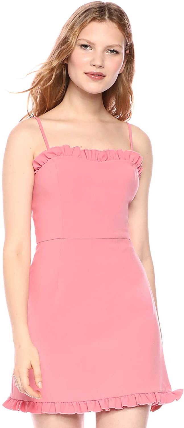 french connection women's whisper light sleeveless strappy stretch mini dress