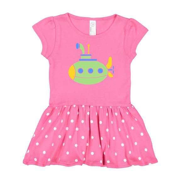 Inktastic Cute Green Submarine Gift Baby Girl Dress