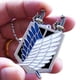 thumbnail image 1 of Attack On Titan Collar/Llavero The Wings Of Freedom Survey Corps Punk Collar/Llavero Regalo Para Anime Fan Cómic Japonés Noticed AP006275-01, 1 of 6