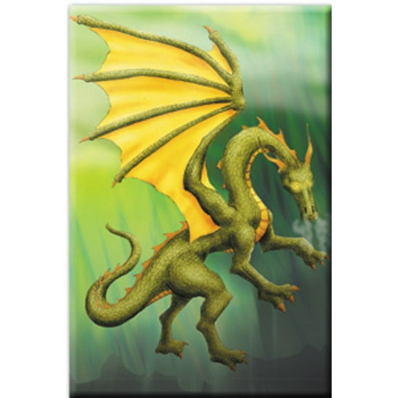Green Dragon Magnet - Original Artwork Dragon Fridge Magnet