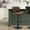 Vintage Dark Brown/Espresso, variant on Brock Adjustable Swivel Vintage Dark Brown Curved Back Wood Bar Stool with Faux Leather Seat