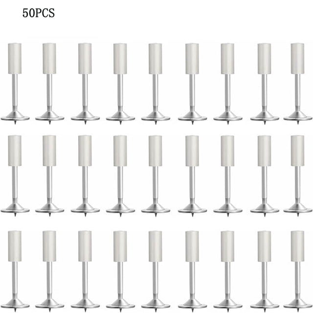 Clavos para Pared 50 Clavos Circulares, Utilizados para Clavar Manualmente Ranuras de Pared de Hormigón Armado, Clavos de Acero de Fijación para la Decoración