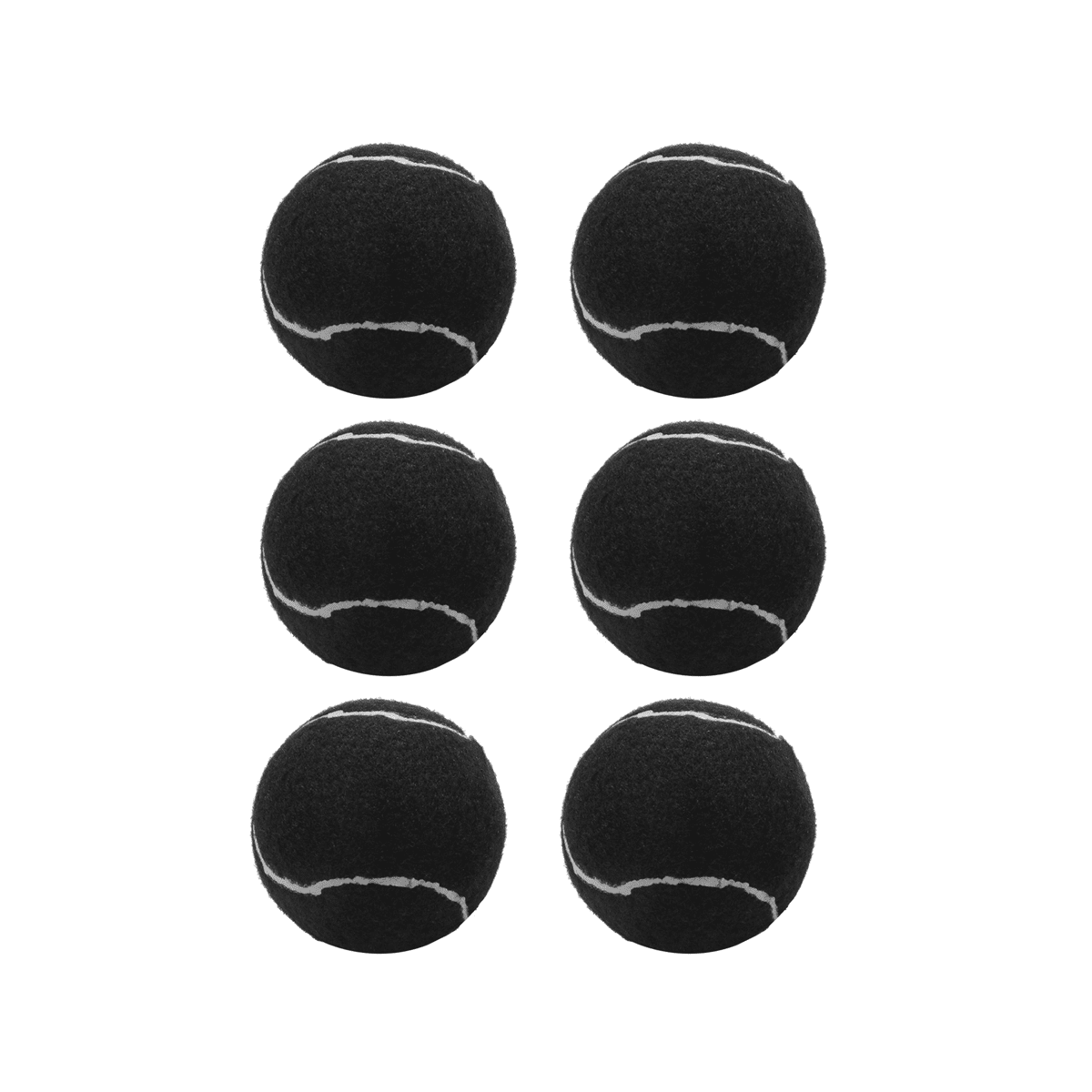 24Pcs Pack Tennis Balls Wear- Elastic Training Balls 66mm Ladies Beginners Practice Tennis ,Black