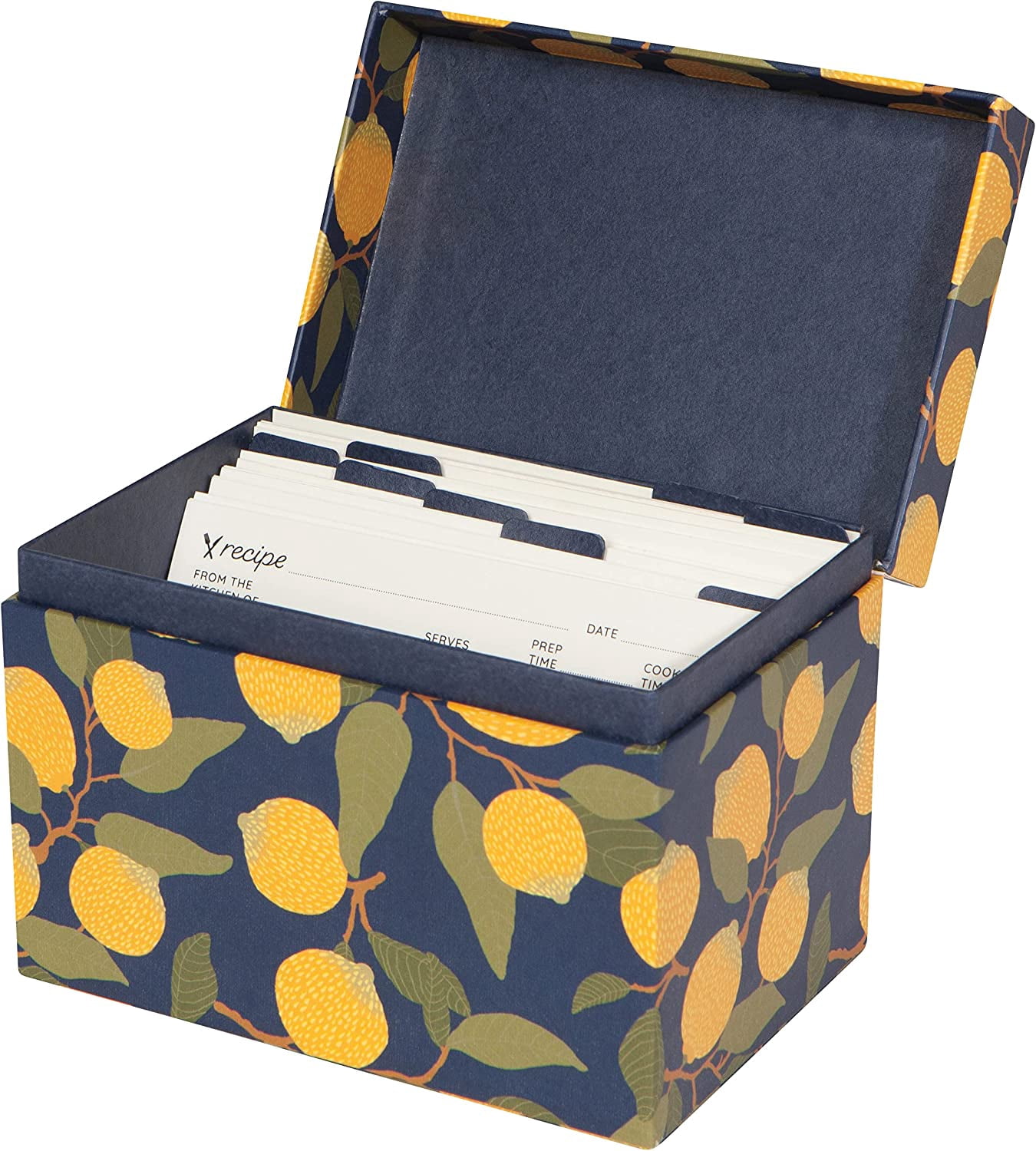 Now Designs Recipe Card Box Notepad, Lemons (5261003)