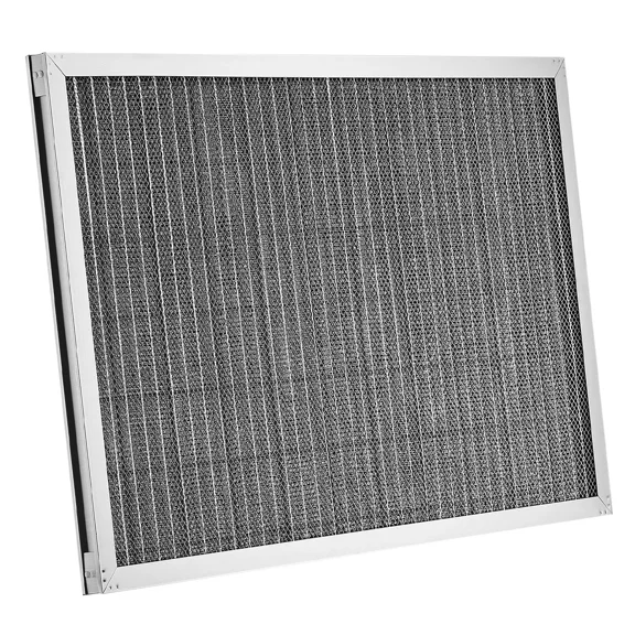 Washable Electrostatic Air Filter 16x25x1 inch Aluminum AC HVAC Furnace Filter MERV 8 Long Lasting for Home or Office (Actual Size 15.5x24.65x0.82 in)