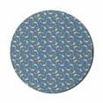 thumbnail image 1 of Nautical Mouse Pad for Computers, Repetitive Graphic and Ocean Crabs Underwater Sea Animals Pattern, Round Non-Slip Thick Rubber Modern Mousepad, 8" Round, Sea Blue and Pale Orange, by Ambesonne, 1 of 2