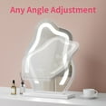 thumbnail image 4 of Odernirror Vanity Makeup Mirror with Lights Metal Tabletop HD Glass Mirror 13"x17",White, 4 of 7