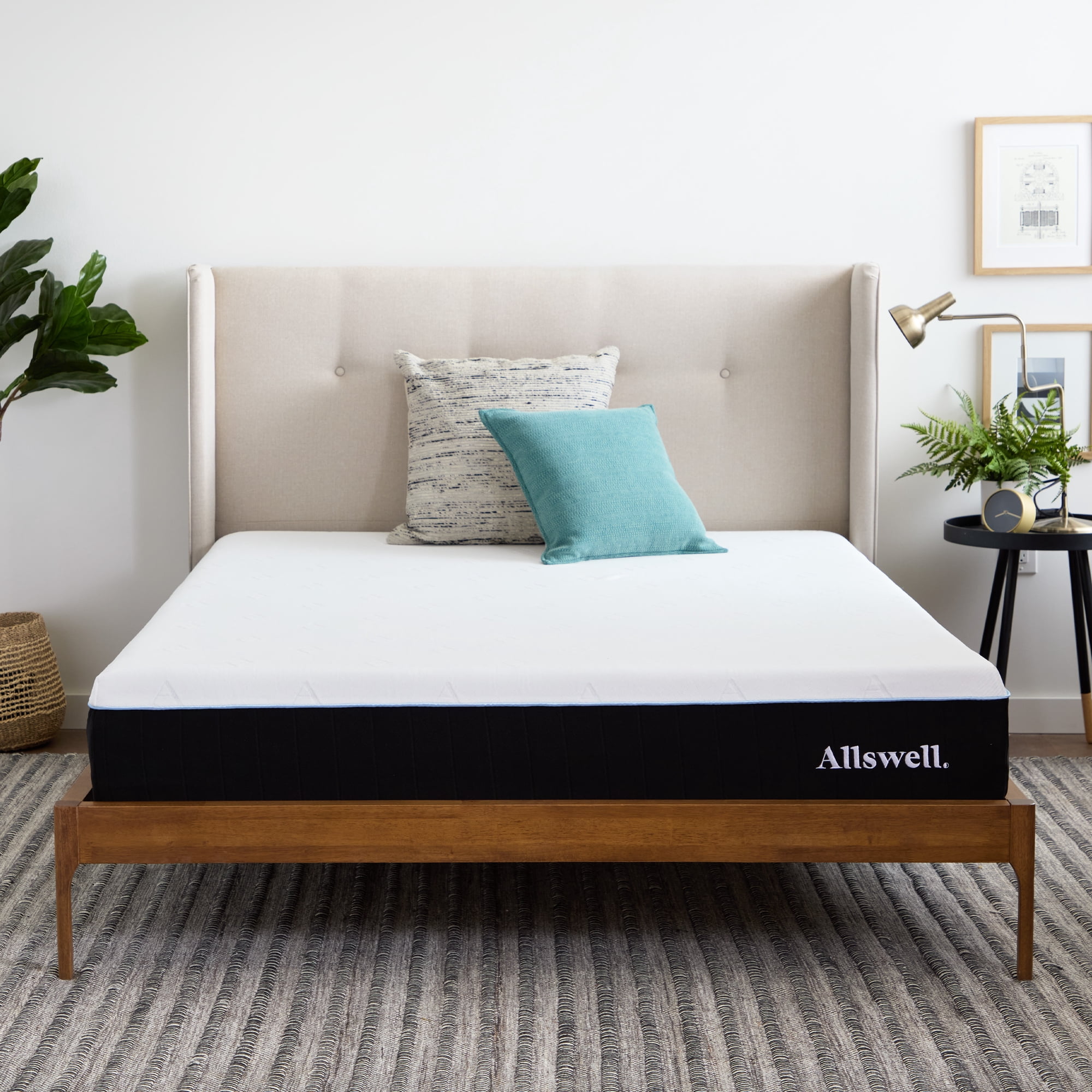 Allswell 10" GlacierRest Cooling Fabric + Gel-Infused Memory Foam Mattress, King