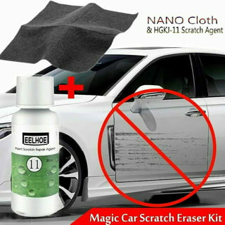 tinysiry Car Scratch Remover,Nano-Sparkled Cloth for Swirls Paint Residues  Water Spots,Oxidation,Reusable Paint Scratch Repair for Vehicles Grey 10