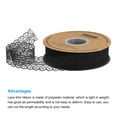 thumbnail image 3 of Unique Bargains 1.2 Inch Wide 50 Yard Lace Ribbon Floral Pattern Black Lace Trim Ribbon for Gift Wrapping, Wedding Decor, 3 of 5