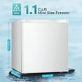 thumbnail image 6 of WAA Mini Freezer,1.1 Cu.ft Upright Freezer with Reversible Single Door,Removable Shelves,Small Freezer with Adjustable Thermostat for Home/Kitchen/Office (White), 6 of 7
